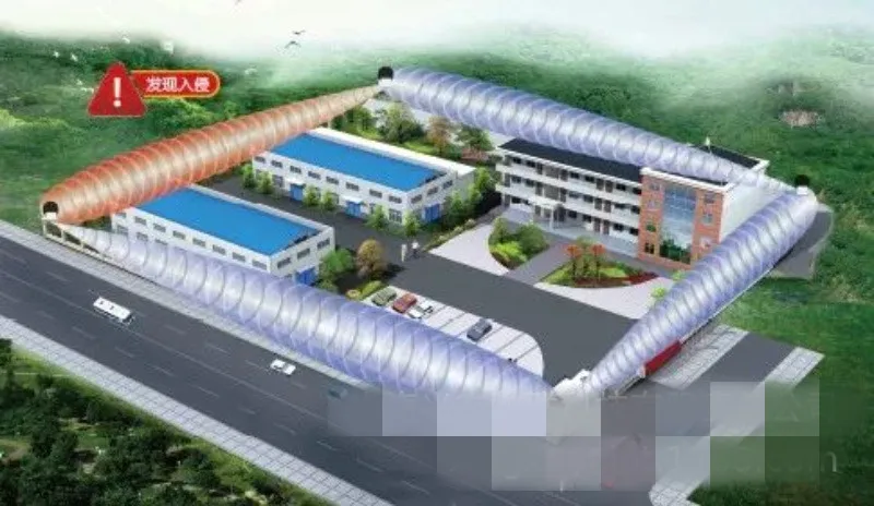 Cerca de micro-ondas com detecção de intrusão, alcance de 500 metros, radar de onda milimétrica, substitui cerca eletrônica, radar de segurança perímetro