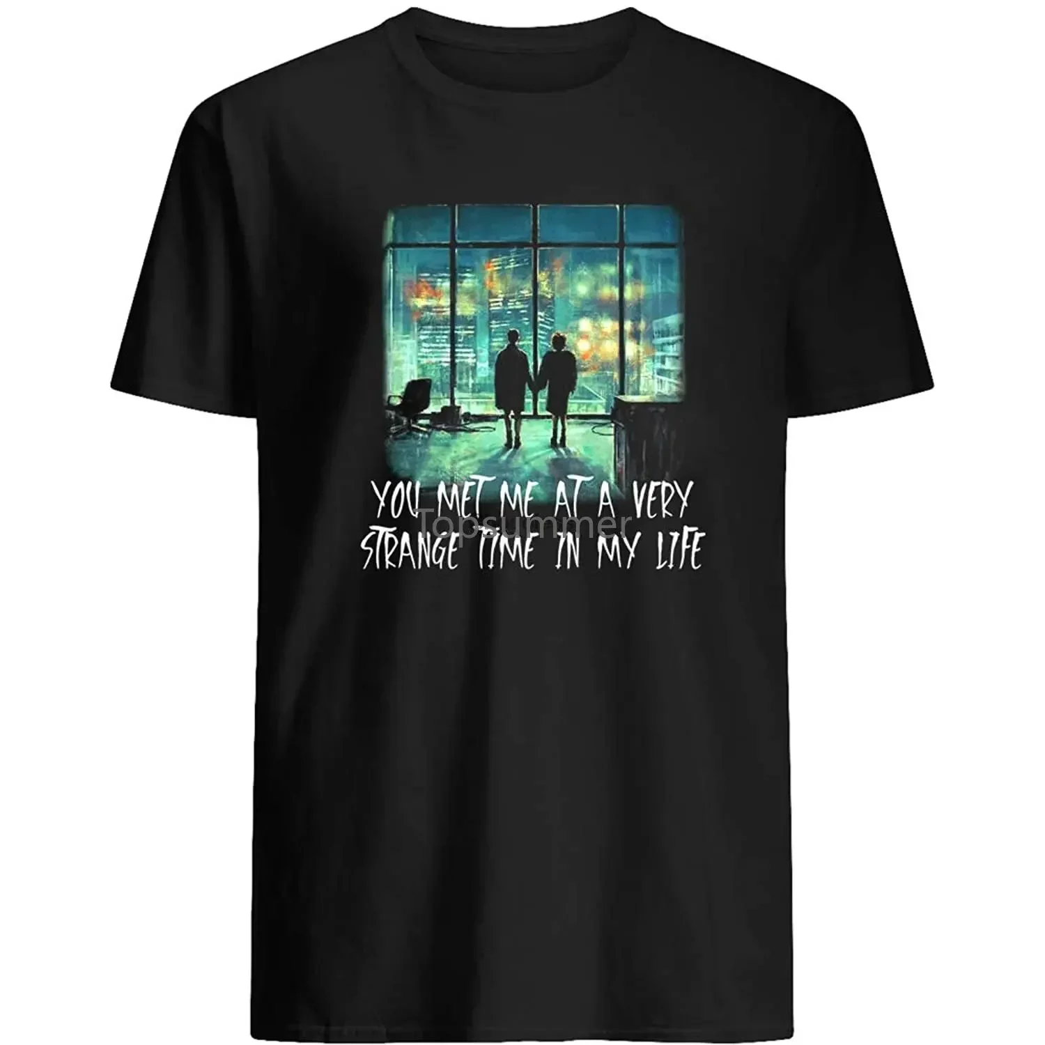 You Met Me At A Very Strange Time In My Life Fight Club 90S Film Tyler Durden Marla Singer Gift Graphic Tee Unisex T-Shirt(1)