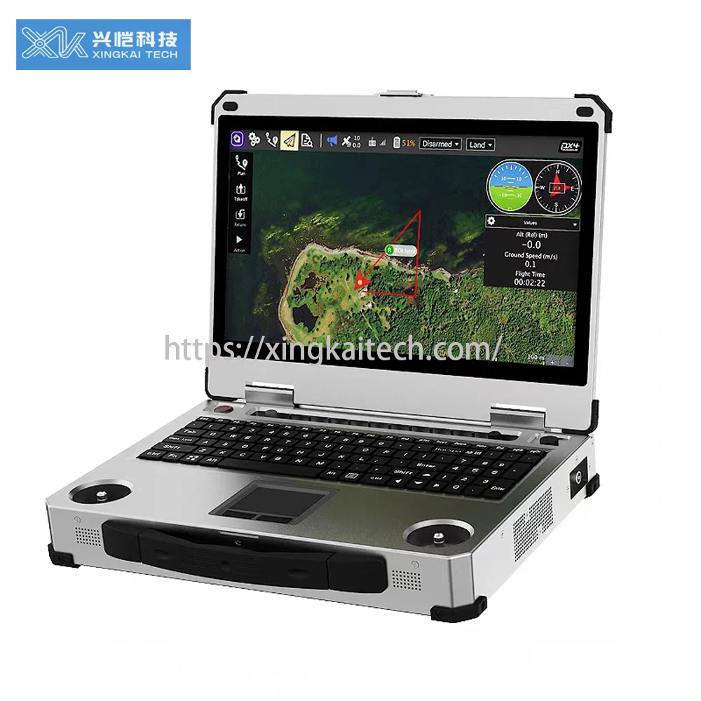 VTOL Remote Controlled Aircraft Mobile Radio Ground Station Dual Monitor with FPV Control System Broadcast Transmitter Receiver