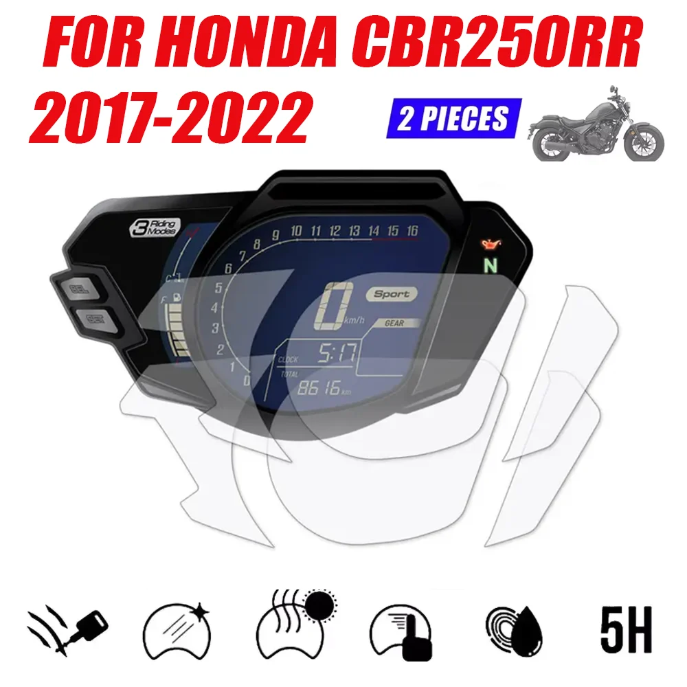 

Для Honda CBR250RR CBR 250RR 2017 2018-2022 Защитная пленка для экрана мотоцикла, кластер, крышка приборной панели, защита от царапин, пленка для инструментов
