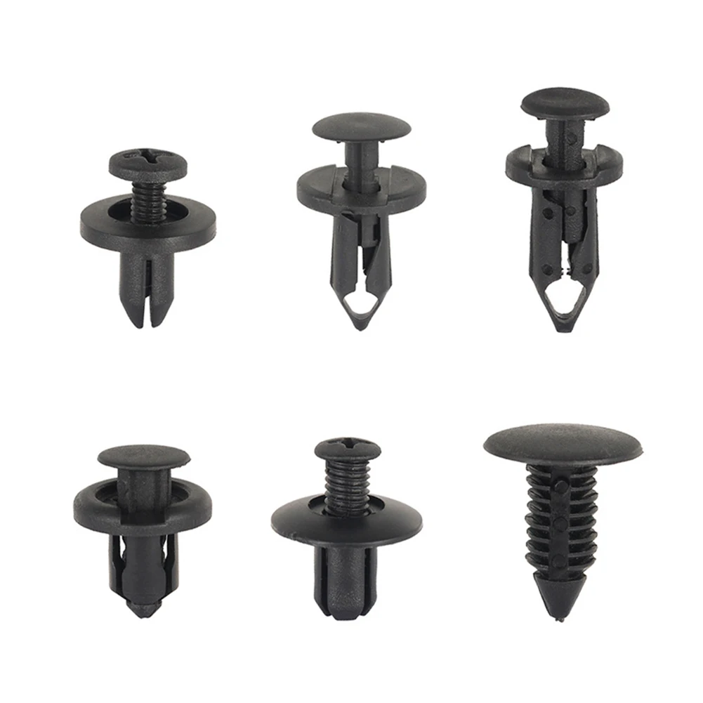 190 Pz Auto Push Fermo Clip 6 Dimensioni Auto Parafango Liner Pinze Auto di Plastica Auto Rivetti di Plastica Elementi di Fissaggio Porta Pannello di Rivestimento Parafango Pinze