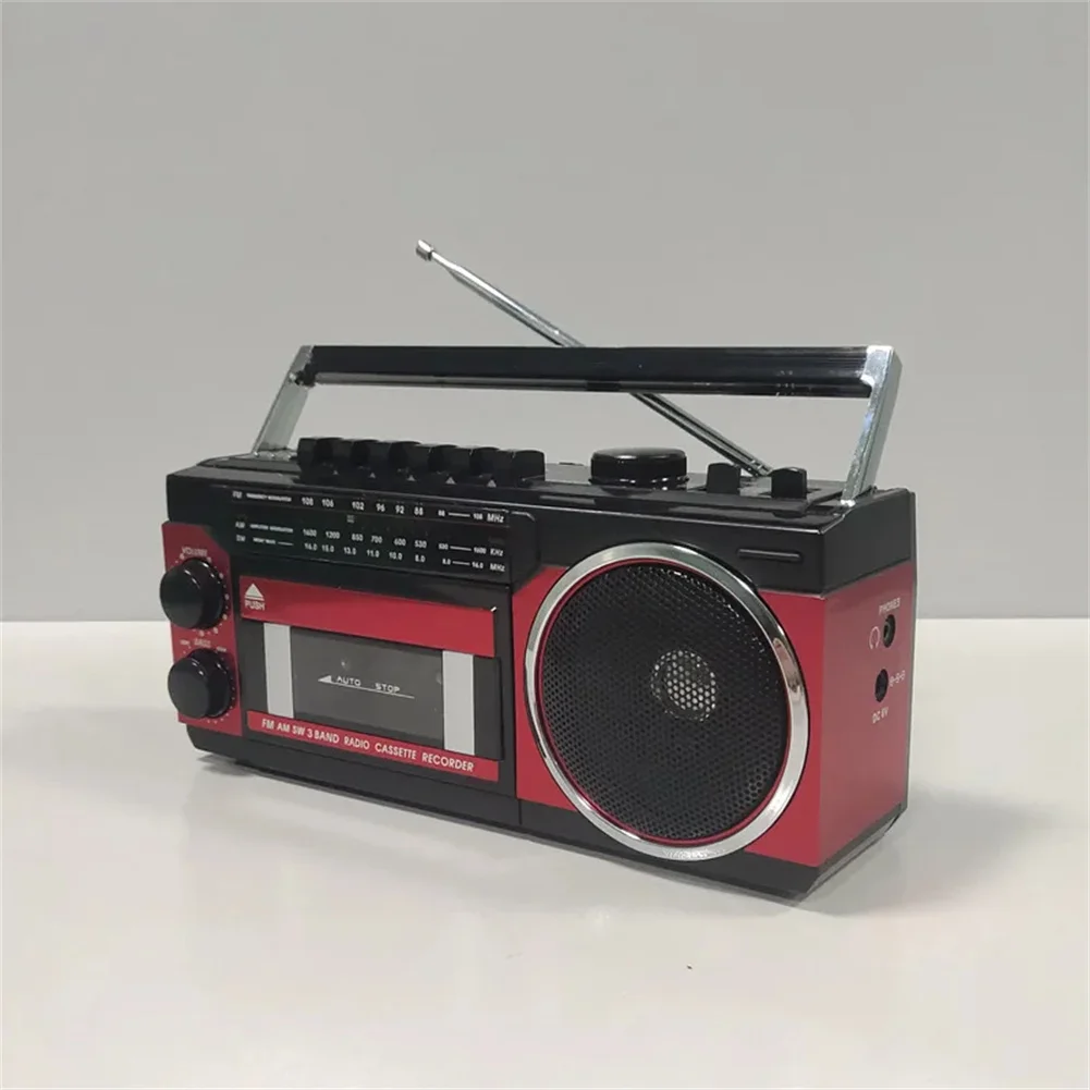 Portable Vintage Radio Rétro FM/AM/SW revêt Mode Classique Style USB MP3 Audio Sans Fil Cassette Lecteur Enregistreur BJL-659