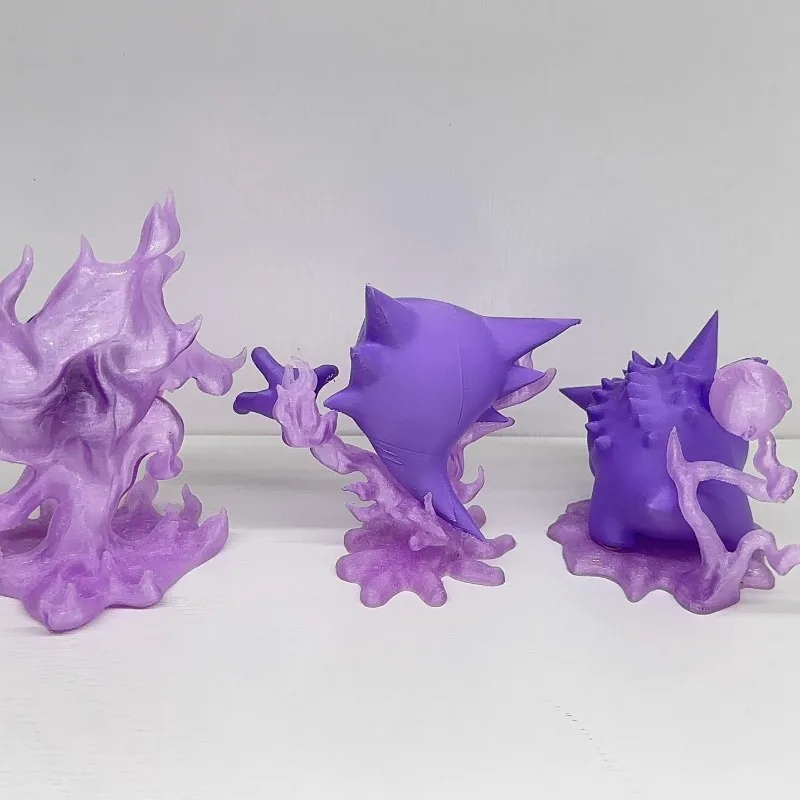 3D Printing 1/20 Scale World Gastly Gengar Haunter Pokémon Game Peripheral PLA Collections Model Desktop Ornament Decoration Toy
