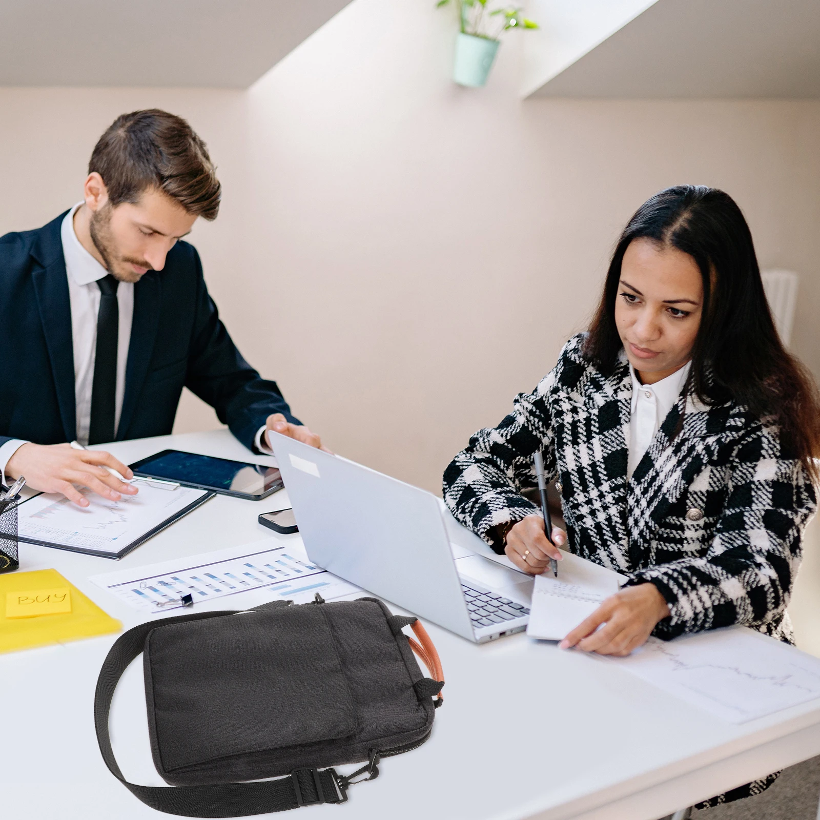 

Slim Lightweight Laptop Sleeve Shockproof Tablet Bag 13.3 Inch Carrying Pouch With Adjustable Strap For Digital Accessories