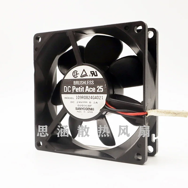 Ltsf لسانيو دنكي 109R0824G4021 تيار مستمر 24 فولت 0.20A 80x80x25 مللي متر 2-سلك خادم التبريد Fan8cm