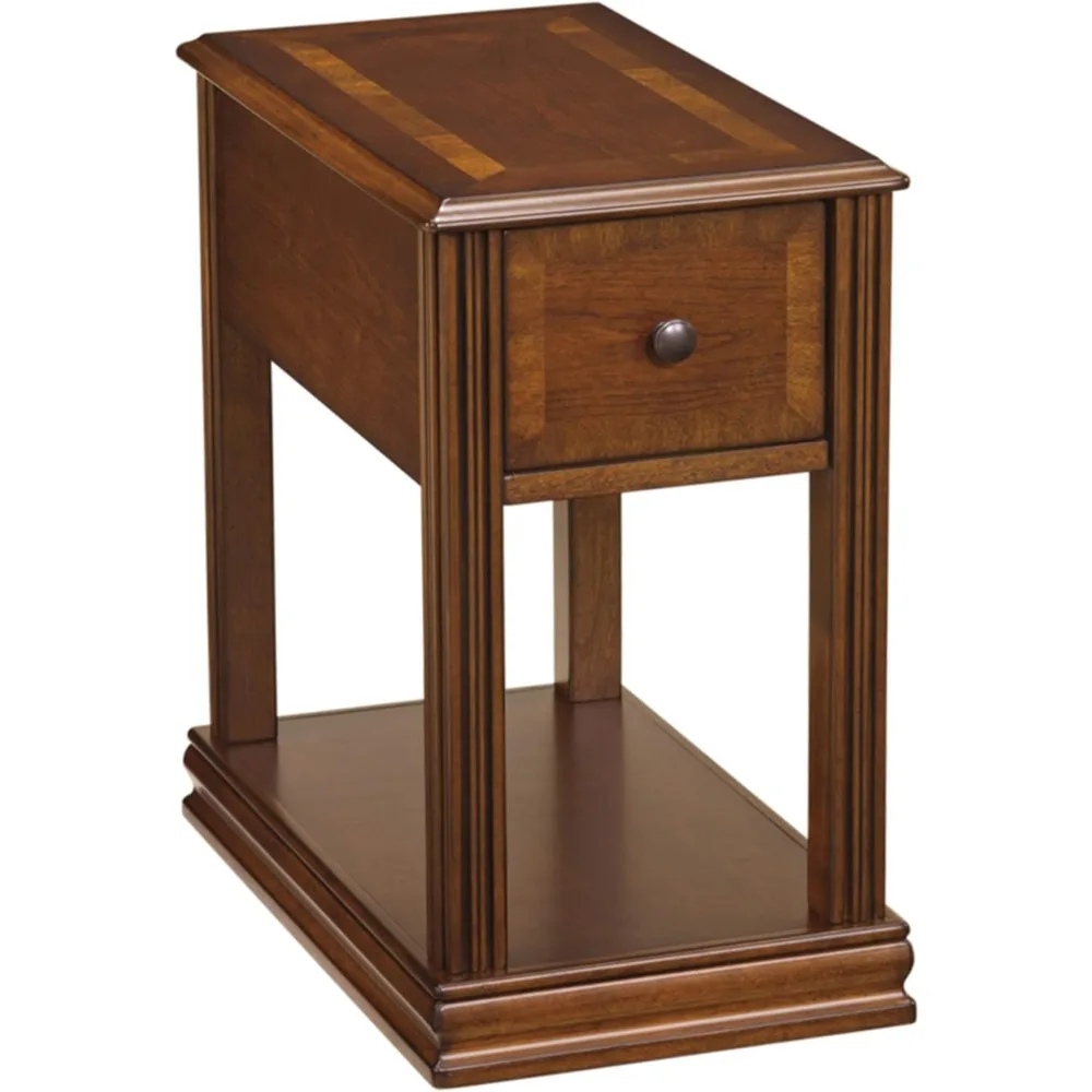 

Breegin New Traditional Wooden Chair Side End Table, Brown