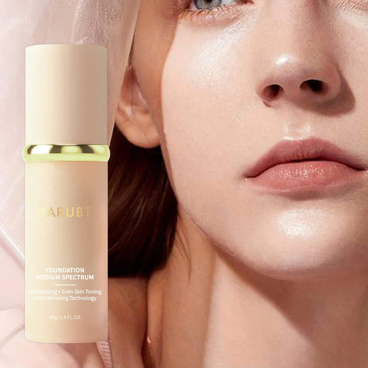 BARUBT Temperature-Change Facial Cream 30ml - Moisturizing, Waterproof & Sweat-Resistant, Long-Lasting Makeup Effect, Story-Insp