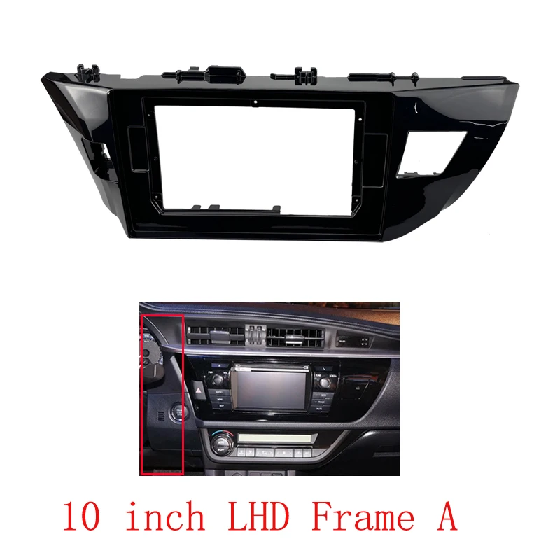 WQLSK For Toyota Corolla Levin 2014 2015 2016 2017 2018 Car Radio Frame Fascia Adapter Android Player 2 Din Head Unit Dash Cover