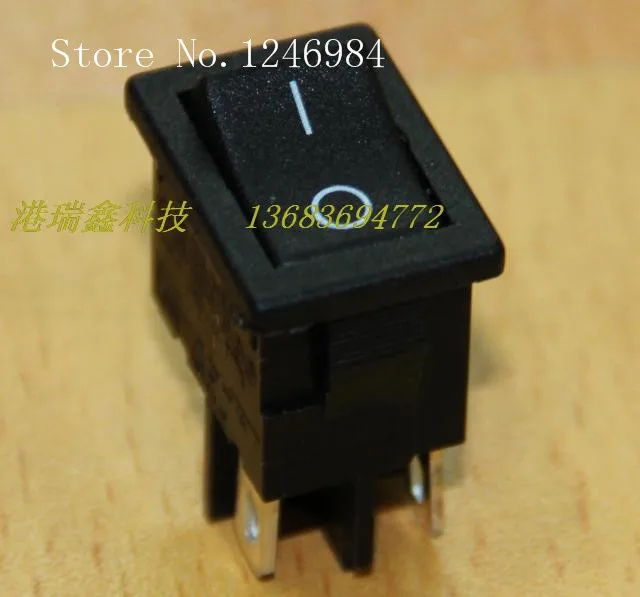 [SA]Eco Power Switch English Arcolectric Rocker Black Dual boat type switch H8550VB--50pcs/lot