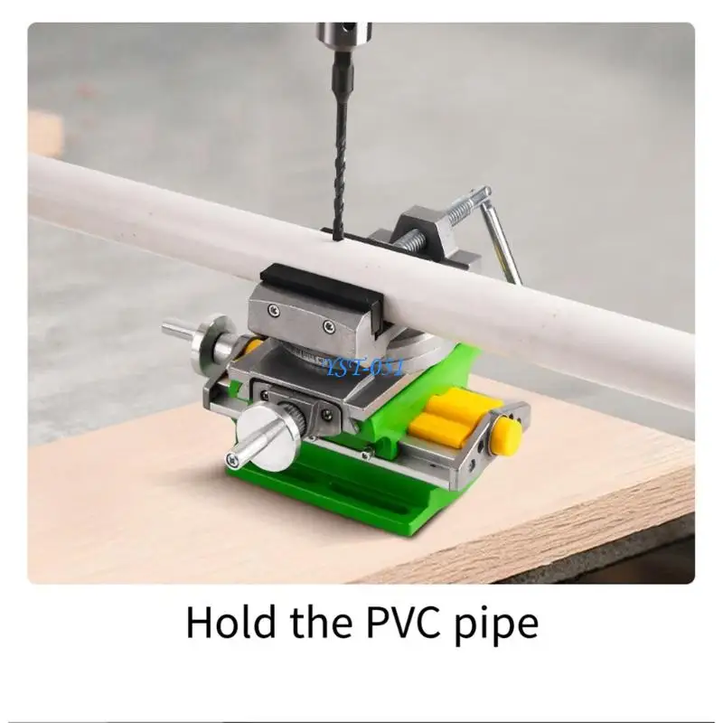 

E15A Lightweight Aluminum Rotation Base Drilling Precise Vise With Double Scale Control