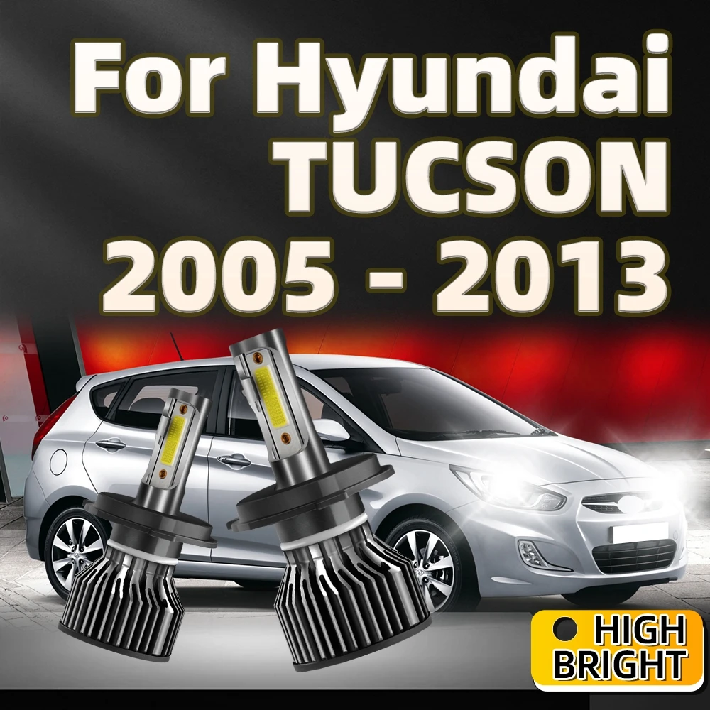 

2Pcs LED Headlamp 30000LM High Bright H4 Car Light For Hyundai TUCSON 2005 2006 2007 2008 2009 2010 2011 2012 2013