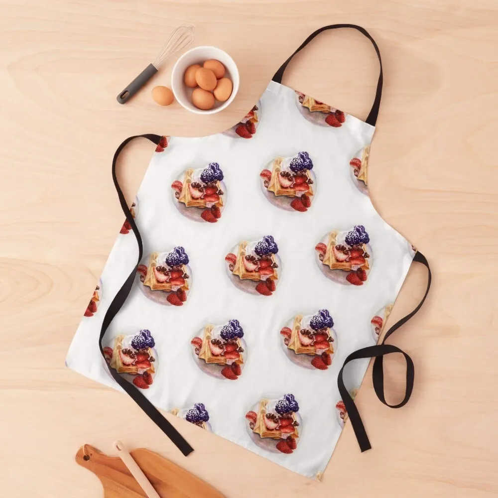 

Fancy Waffles Apron For Home Accessories Kitchen New 2022 Year Apron