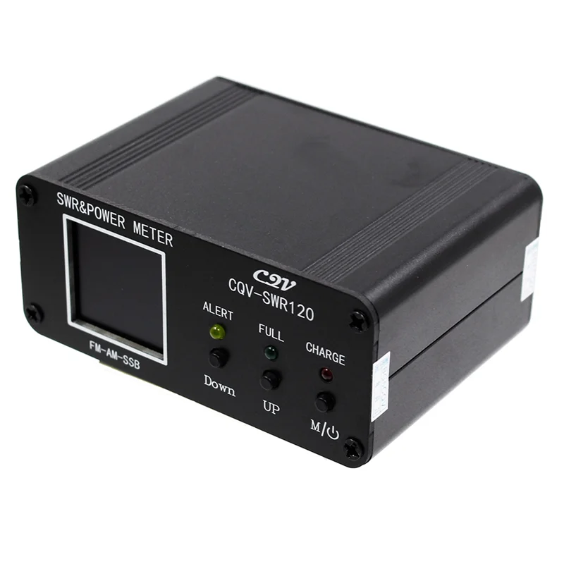 New CQV-SWR120 120W SWR & Power Standing Wave Meter High Standing Wave Alarm Function 240 x 240 Full Color HD FM-AM-SSB