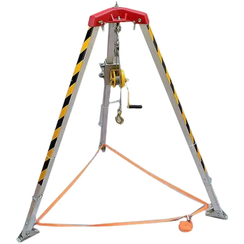 

Lifting thickened bracket multifunctional rescue tripod