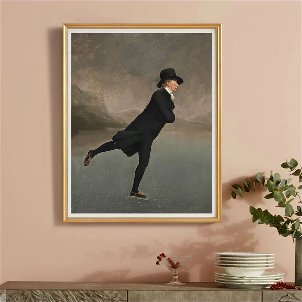 Henry Raeburn Antique Print Art Poster The Skating Minister Canvas Painting Home Decor Wall Stickers