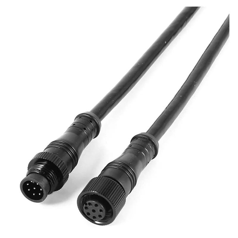 

A64K 12X 8 Pin M/F Plug Waterproof Connector Cable Black