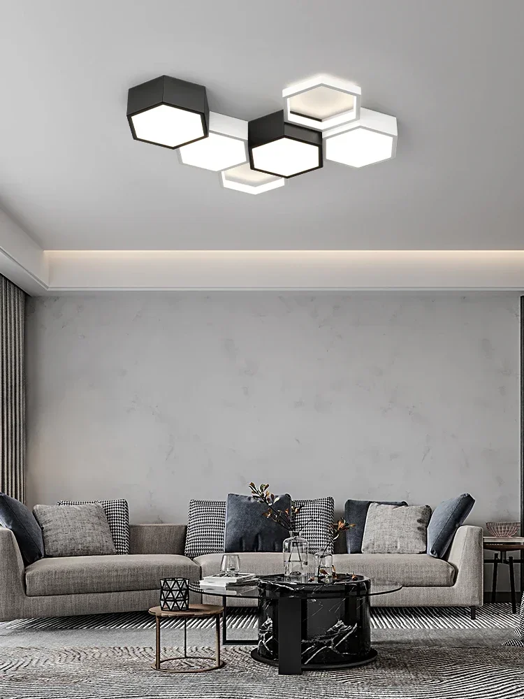 Ultrathin Triangle LED Ceiling Light Chandelier for Living Room Bedroom Home Decor Modern Minimalist Style Lampshade