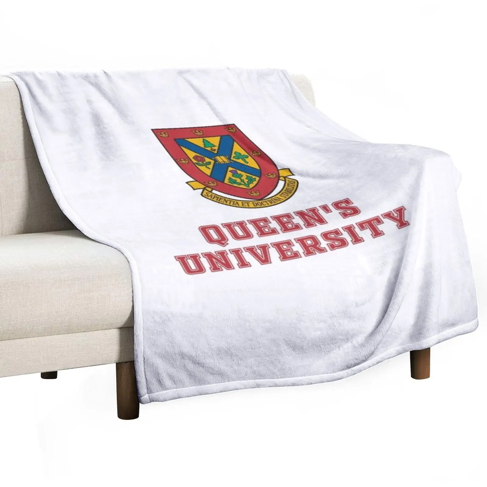 Queen's University Throw Blanket Personalized Gift Travel Decorative Throw Quilt Blankets