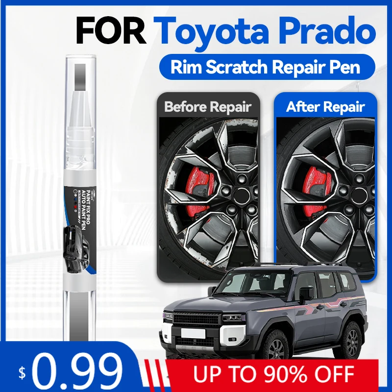 

Карандаш для подкраски колесных дисков Toyota Prado 1996-2025 J120 J250, средство для ремонта царапин, аксессуары для авто, сделай сам