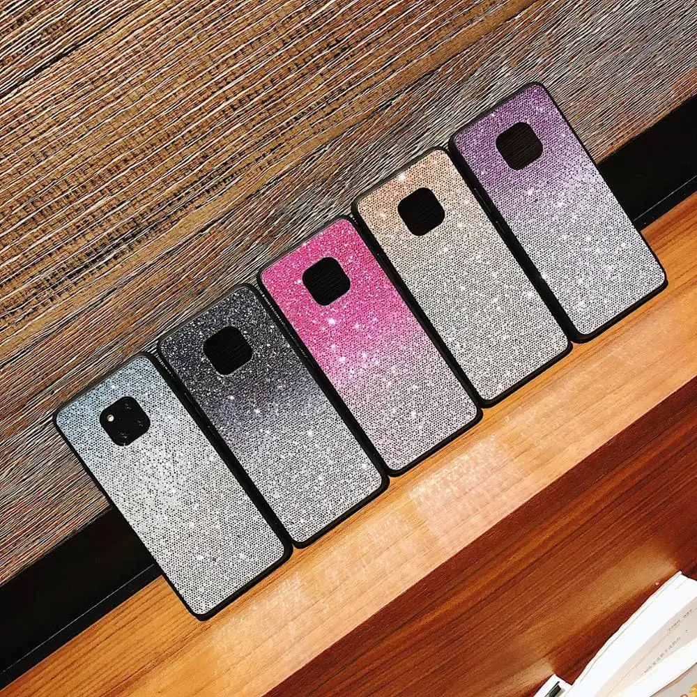 Luxury Shiny Case For Huawei P40 P30 P30 Pro Honor 10 9 Lite 20 8X 9X Y5 Y6 Y7 Y9 P Smart 2019 Back Cover Funda Bling Coque