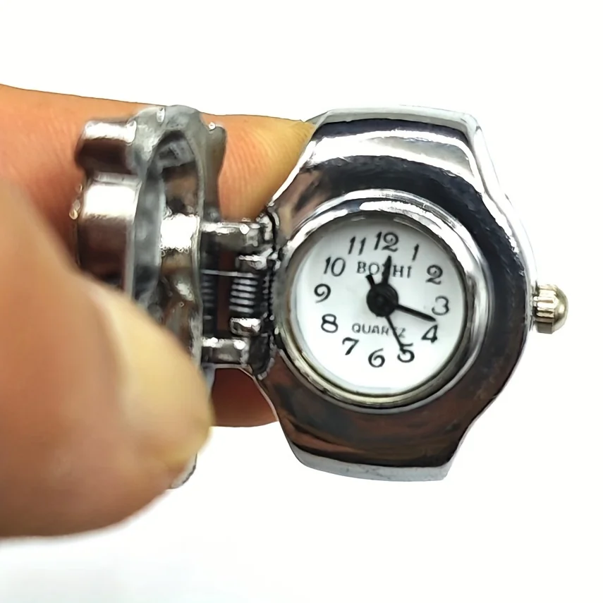 Colorful Owl Ring Watch Flip up Time Check Fun Ring Watch Creative Fashion Birthday Gift