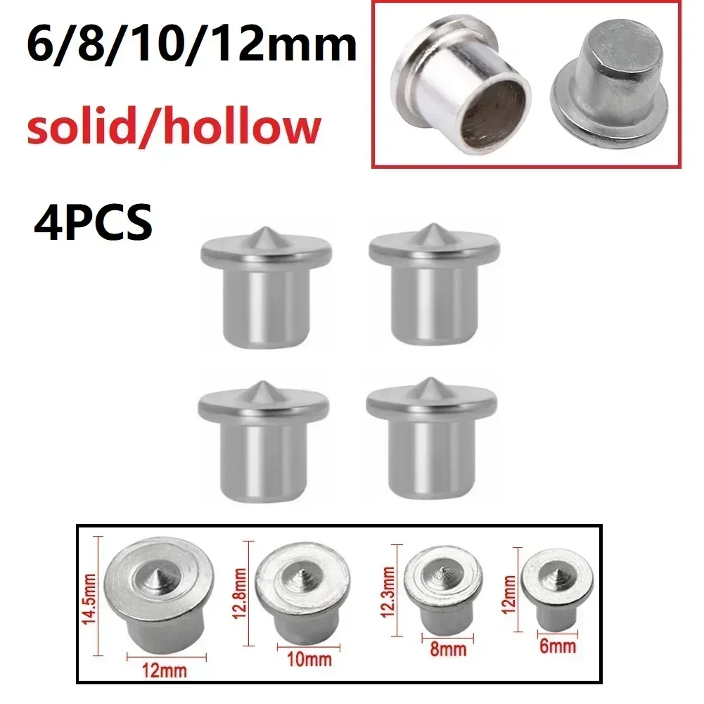 

4Pcs Dowel Centre Point 6mm 8mm 10mm 12mm Locating Pins Fasteners Wood Timber Marker Hole Tenon Center Set For Soft Hard Wood