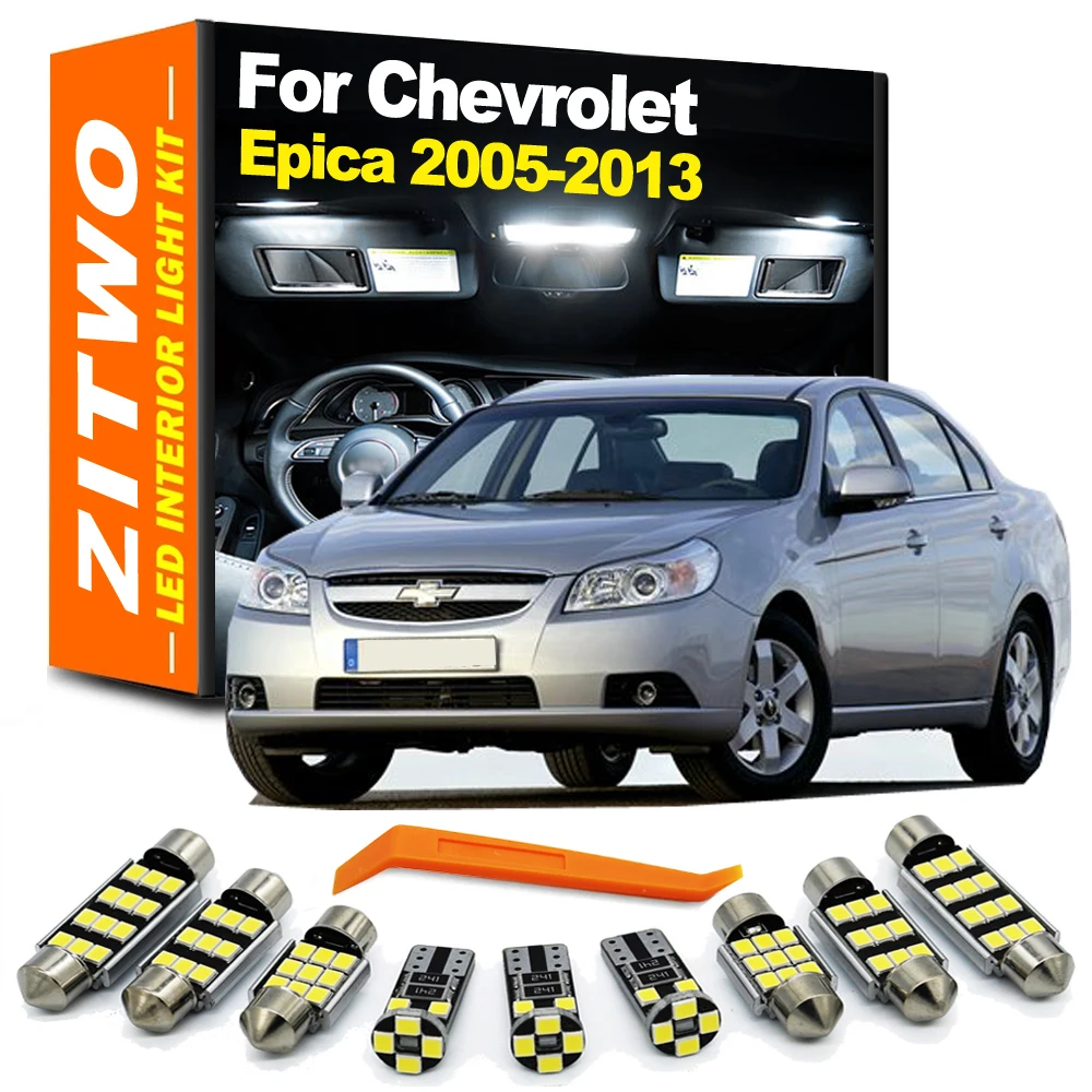 

ZITWO 13Pcs Accessories LED Bulb Interior Dome Light Kit For Chevrolet Chevy Epica 2005 2006 2007 2008 2009 2010 2011 2012 2013