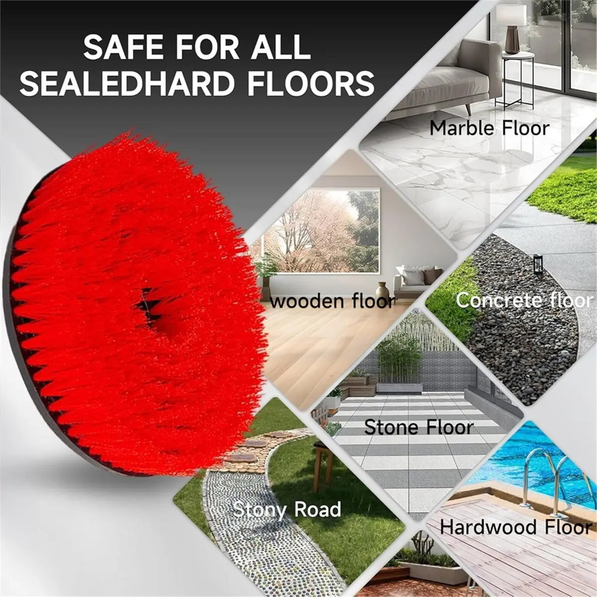 رأس فرشاة بديلة لوسادات ممسحة البخار لسلسلة ممسحة البخار S7000 S7001 S8201 - ترقية رؤوس الفرشاة بشعيرات #3