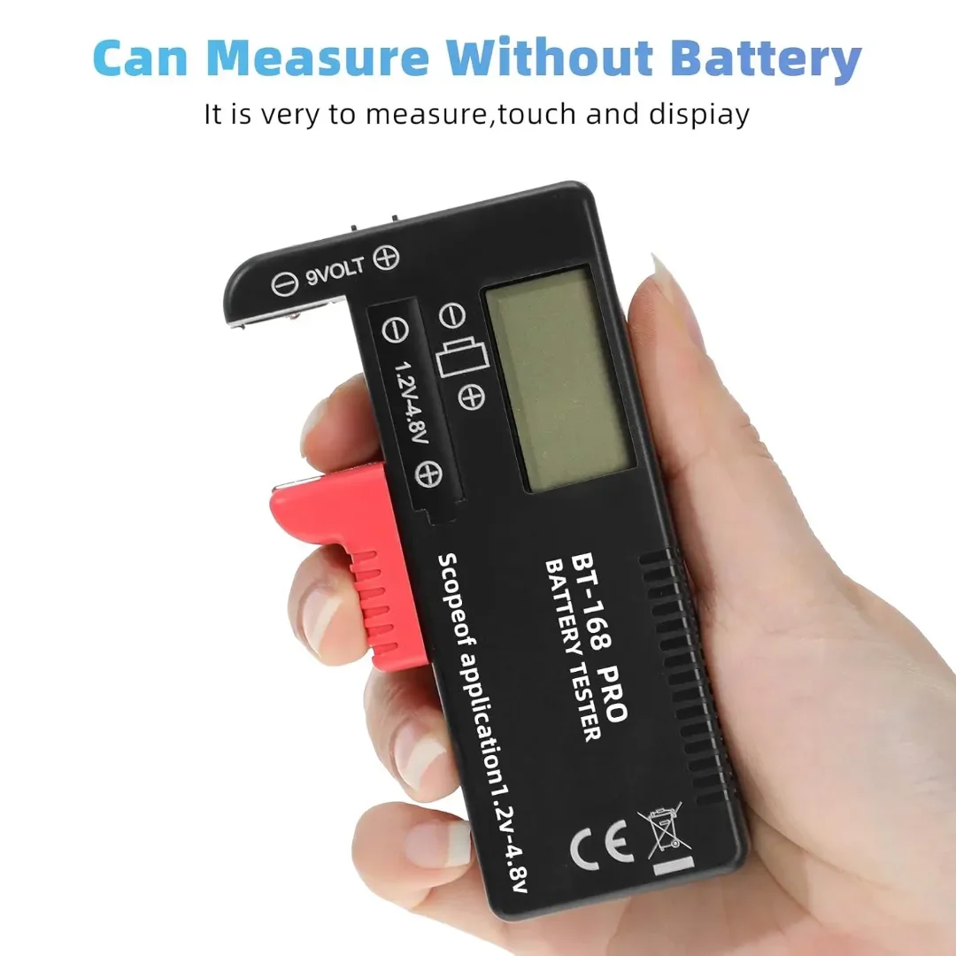 BT-168 AA/AAA/C/D/9V/1.5V batteries Universal Button Cell Battery Colour Coded Meter Indicate Volt Tester Checker BT168 Power
