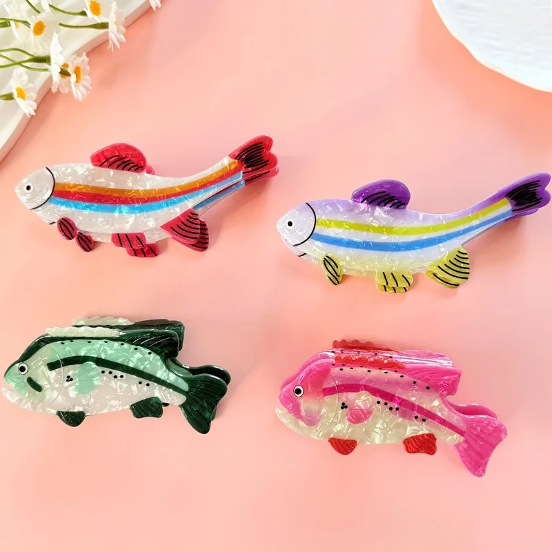 

1pcs Cute Fish Hair Claw Women Adorable Animal Accents Trendy Playful Accessory Stylish Chic Girls Headwear Party Daily Outfits