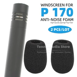 2PCS/LOT Windshield Anti Noise Pop Filter Mic Foam For AKG P170 P 170 Windproof Instrumental Microphone Windscreen Sponge Shield