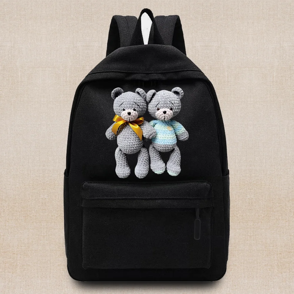 Large Capacity Travel Bag FashionBackpacks with Bear Series College School Bag Backpack Laptop Bags Commuter Sports Backpacks