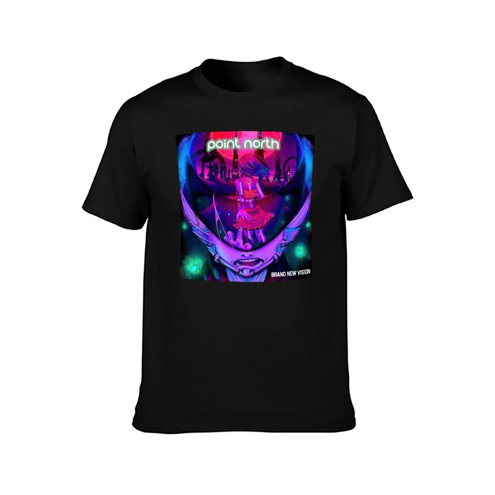 New Vision Song T-Shirt, Summer Casual Cotton Tee, Oversized Streetwear Tops, Vintage Graphic Print, Loose Fit Short Sleeve