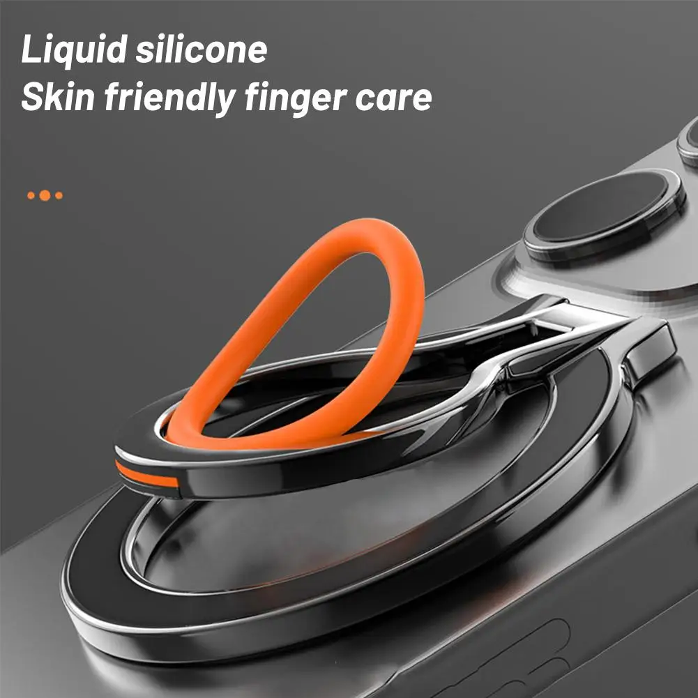 Magnetic Cell Phone Holder For IPhone Series 360 Rotation Finger Grip Stand for magsafe Cell Phone Grip Holder