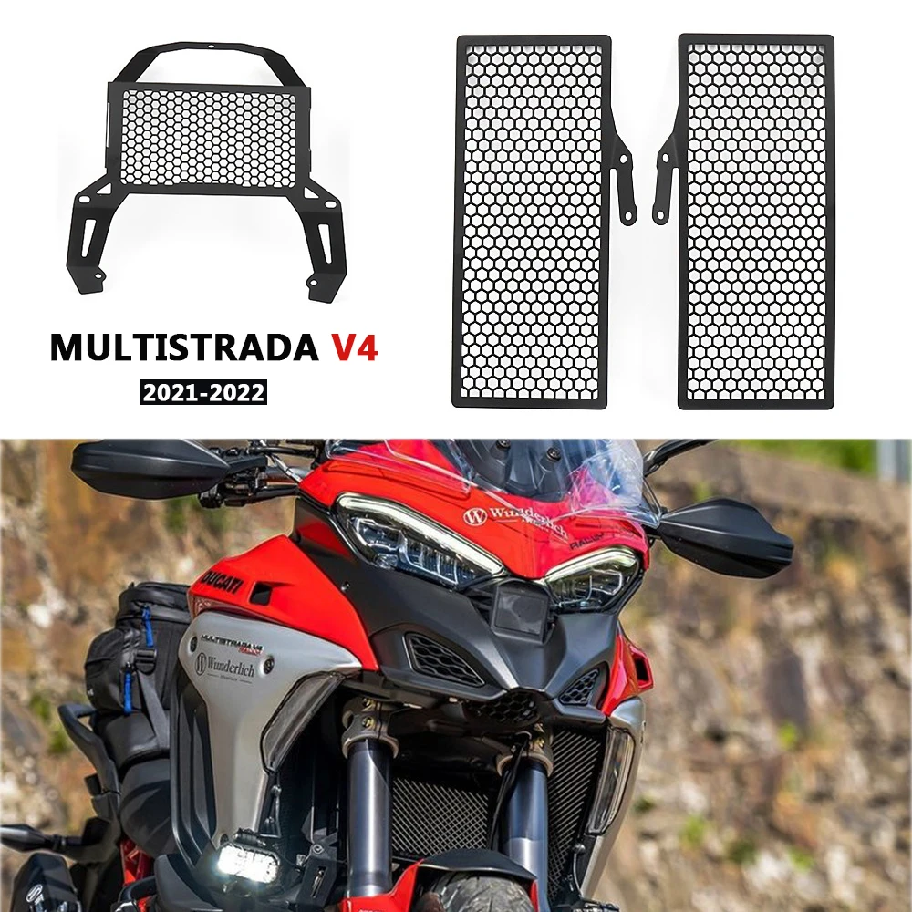 

Radiator Grill Guard Cover For Ducati Multistrada V4 V4S RS Rally Pikes Peak Grand Tour Motorcycle Engine Protection
