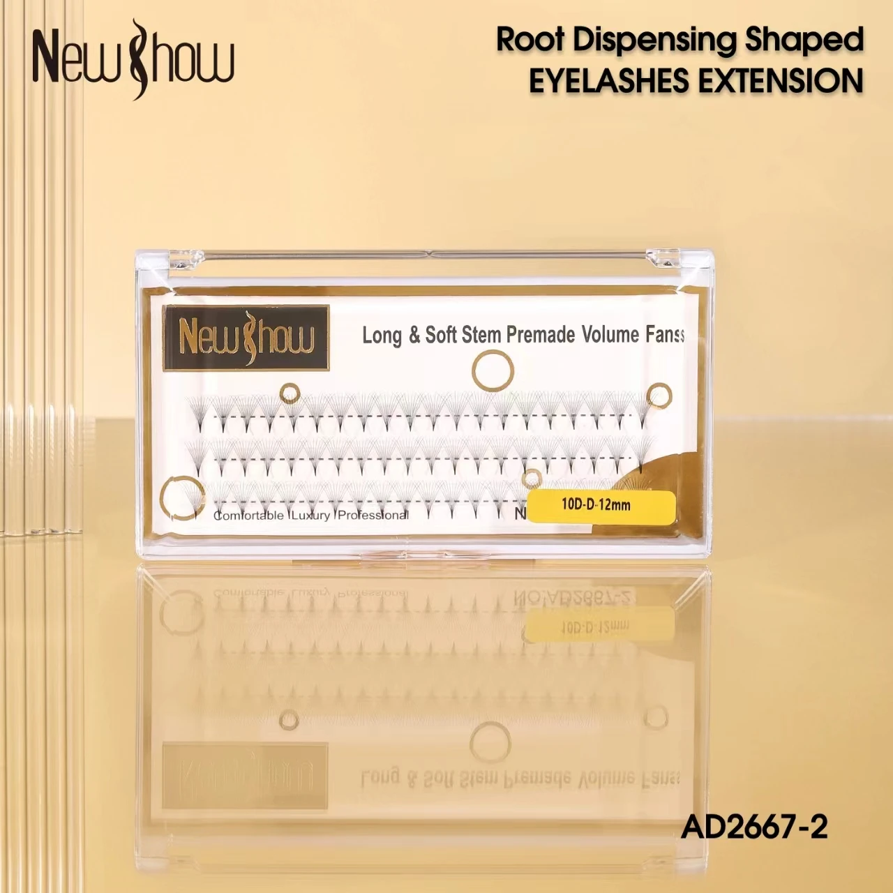 새로운 SHOW 속눈썹, 접착제 도포, 가짜 속눈썹, C/D 뒤틀림 속눈썹 클러스터