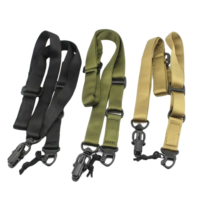 Tactical Gun Sling 3 Point Bungee Airsoft Rifle Strapping Belt Shooting Hunting Accessories Three Point Gun Strap