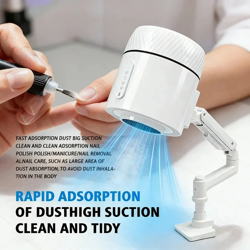 

New Upgrade 3.0 Desktop Nail Dust Collector Nail Salon Professional Use Nail Dust Vacuum Cleaner with Filter