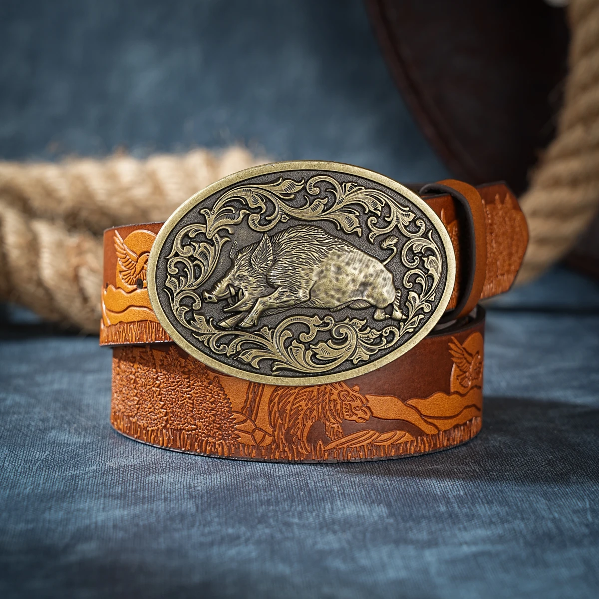 حزام كاجوال فردي ورجعي، إكسسوار ملابس على الطراز الغربي، إبزيم معدني، حزام PU، مناسب لكل من الرجال والنساء