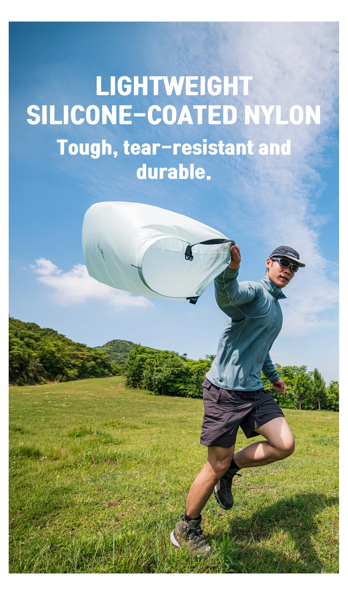 Naturehike Wasserdichte Trockentasche 4L 8L 12L 20L Nylon Trockentasche Camping Schwimmen Rafting Kajak Tasche Reise Wasserdichte Aufbewahrungstasche – Detail 3