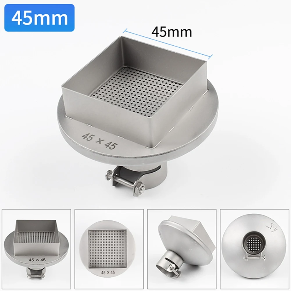 หัวฉีดสี่เหลี่ยมลมร้อน45มม. X 45มม. อุปกรณ์เชื่อมอุปกรณ์เชื่อมสายไฟ BGA อเนกประสงค์