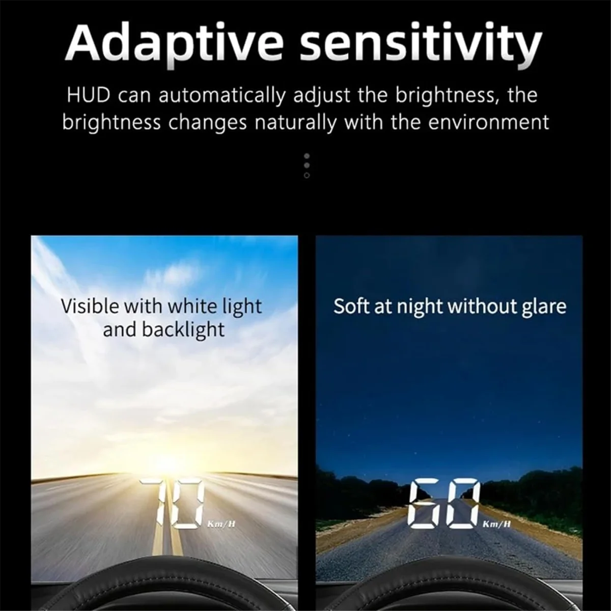 Hud Heads Up Display for Cars,Universal Heads Up Display Hud for Car,Digital GPS Speedometer with Speed