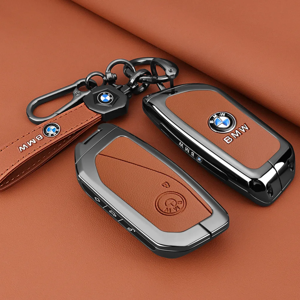 New Zinc Alloy Car Smart Remote Key Case Cover For BMW 1 3 7 Series X1 X3 X5 X6 X7 F20 F15 F16 F48 G20 G30 G01 G02 G05 G11 G32 view 6