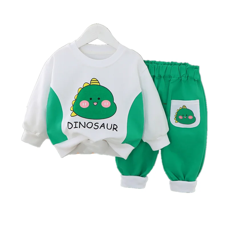 New Spring Autumn Baby Clothes Children Boys Girls Cartoon T-Shirt Pants 2Pcs/Sets Toddler Casual Costume Infant Kids Tracksuits