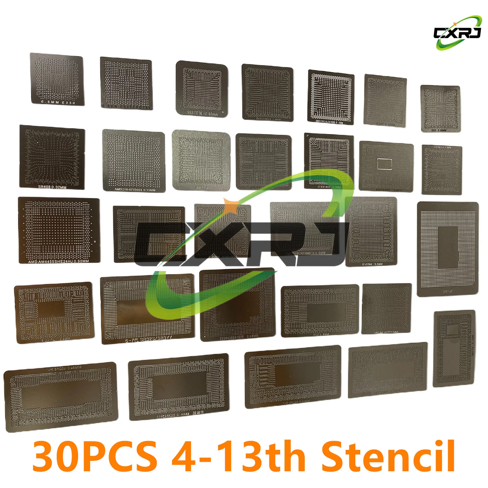 Imagem -02 - Modelo de Estêncil Cpu para Chip Reballing 2ez V810c390 Sr04s V537a426sr2fq Sr170 Srgov Srk02 Srld8 2530 Pcs