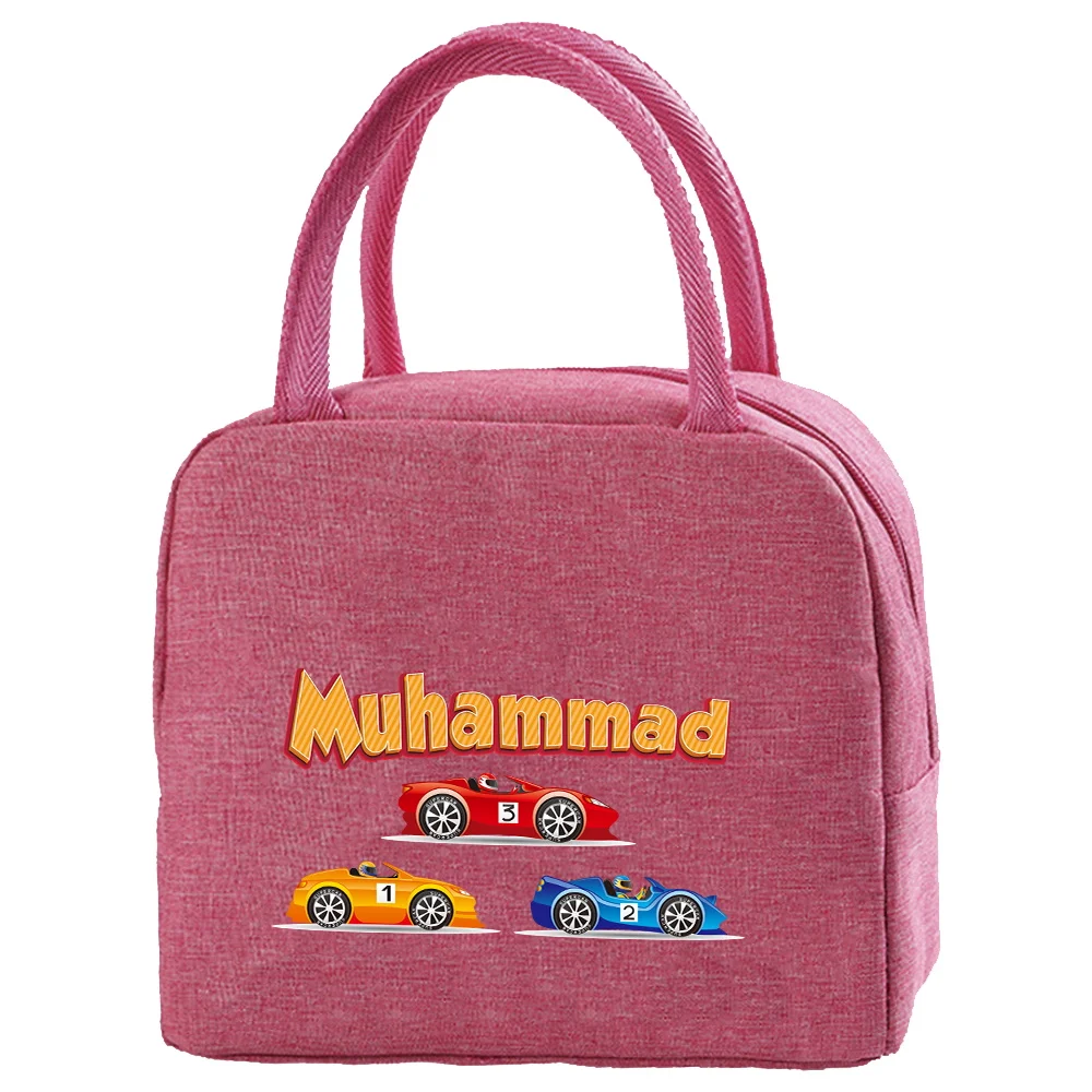 شخصية التخصيص اسم معزول حقيبة الغداء في الهواء الطلق معزول حقيبة حفظ الطعام نزهة التخييم حقيبة بينتو دائم