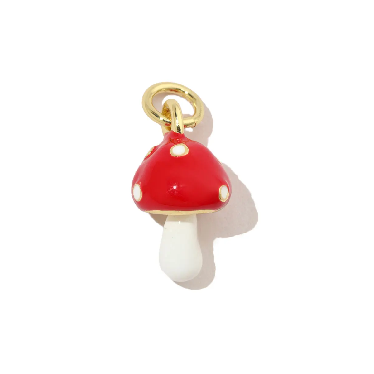 3pcs/Lot 18k Gold Plated Enamel Icecream Popsicle DIY Charms Women Candy Donut Cake Necklace Pendants Heart Mushroom Jewelry