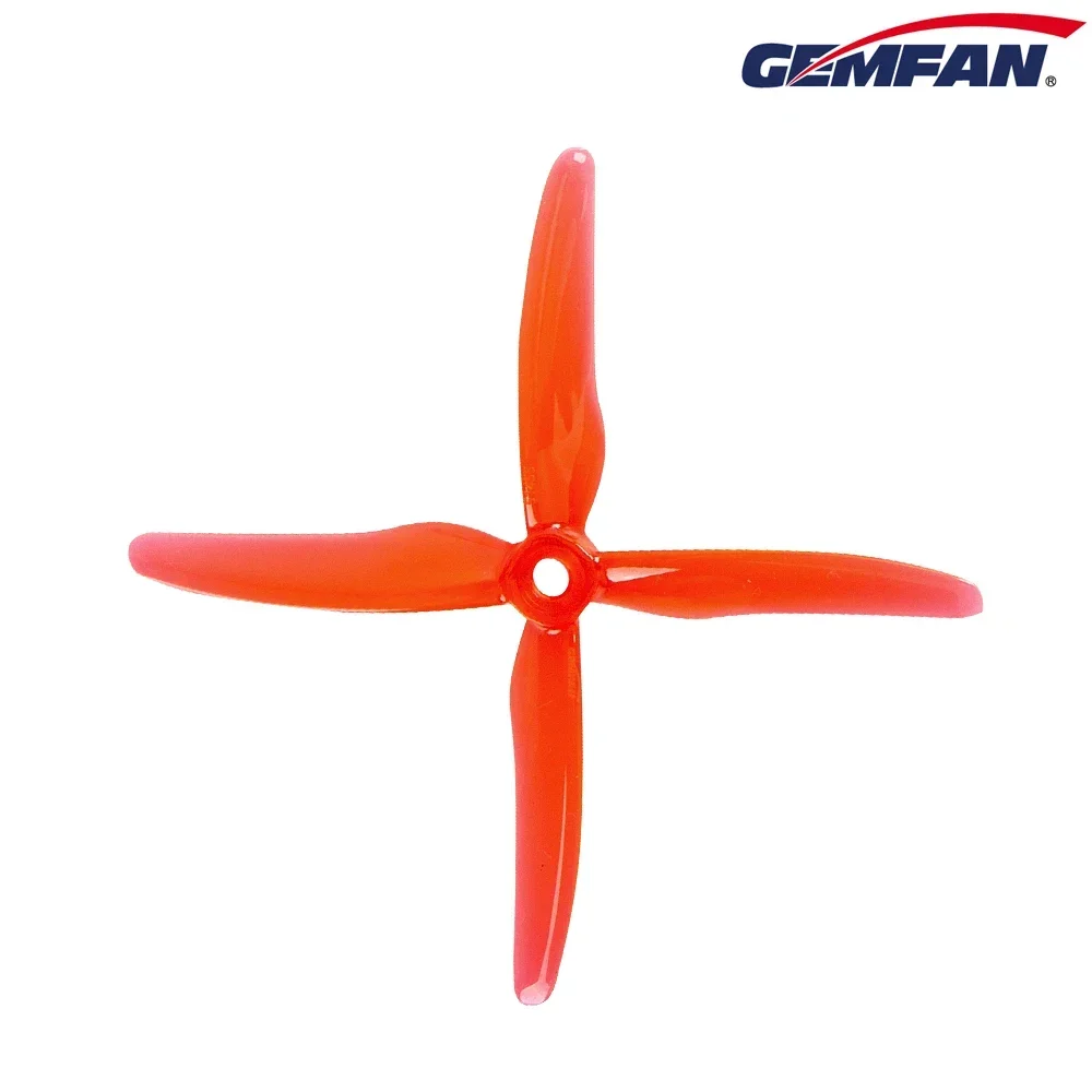 GEMFAN 51455 Hurricane X 2Pairs 5.1" 4-Blade Props - 5MM Mount, RC FPV Racing Drone Parts