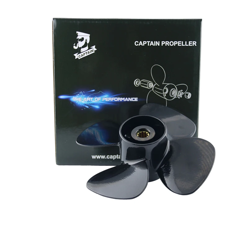 

Captain Aluminum Boat Propeller 4 blades 10x5/7/9 Fit Tohatsu Outboard Engines 25HP 30HP MFS25B MFS30B 10 Tooth Spline RH
