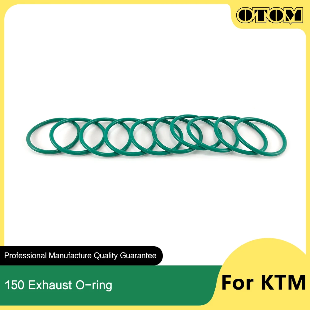 OTOM 10 Pcs Motorcycle Exhaust O-ring Exhaust Pipe Manifold Rubber Gasket Seal For Koshine 150 Two Stroke Off-road Accessories